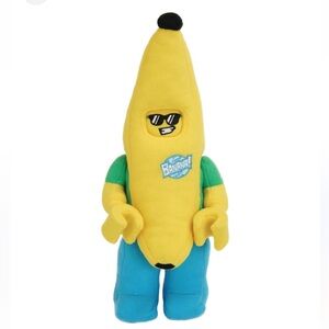 LEGO Minifigure Yellow Banana Guy Plush 10” Manhattan Toy Company